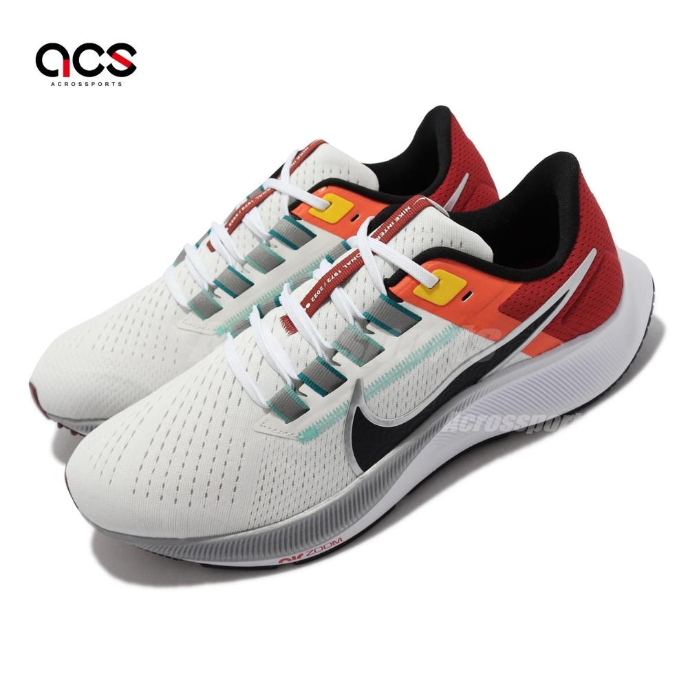 Nike 慢跑鞋 Zoom Pegasus 38 運動 男鞋 氣墊 避震 路跑 透氣包覆 React科技 白黑 DQ4499101