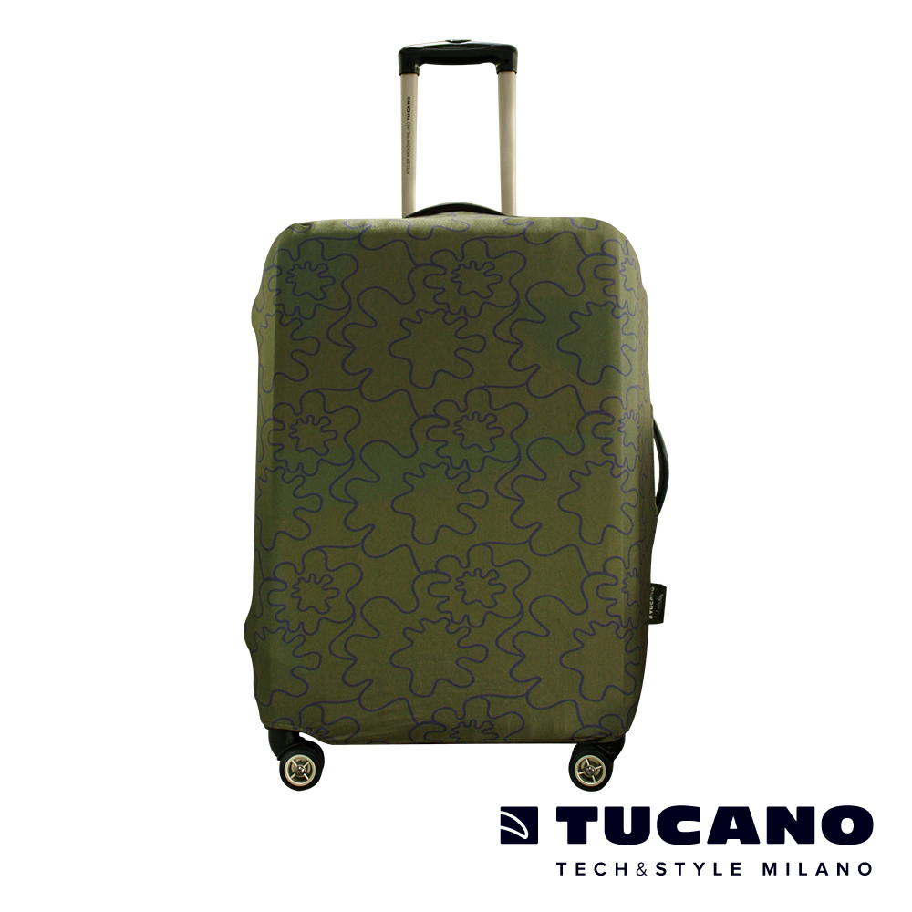 TUCANO X MENDINI 高彈性防塵行李箱保護套 L-墨綠
