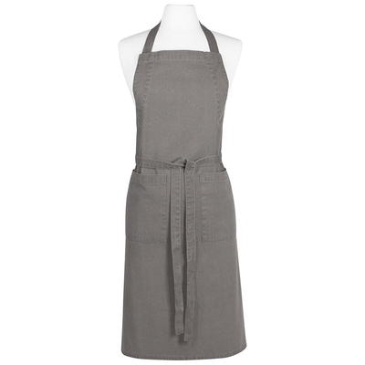 《NOW》平口雙袋圍裙(岩灰) | 廚房圍裙 料理圍裙 烘焙圍裙
