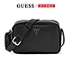 【GUESS】素色雙層拉鍊斜背包-黑 product thumbnail 1