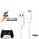 [ZIYA] PS4 USB Cable Micro USB 橘色 快充傳輸線 天使純白款 100cm product thumbnail 1