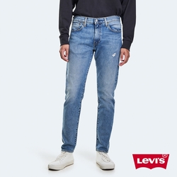 Levis 男款 上寬下窄 512低腰修身窄管牛仔褲 / 精工輕藍染石洗 / 天絲棉 / 彈性布料