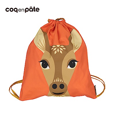 【COQENPATE】法國有機棉無毒環保布包 - 童趣輕鬆包- 鹿