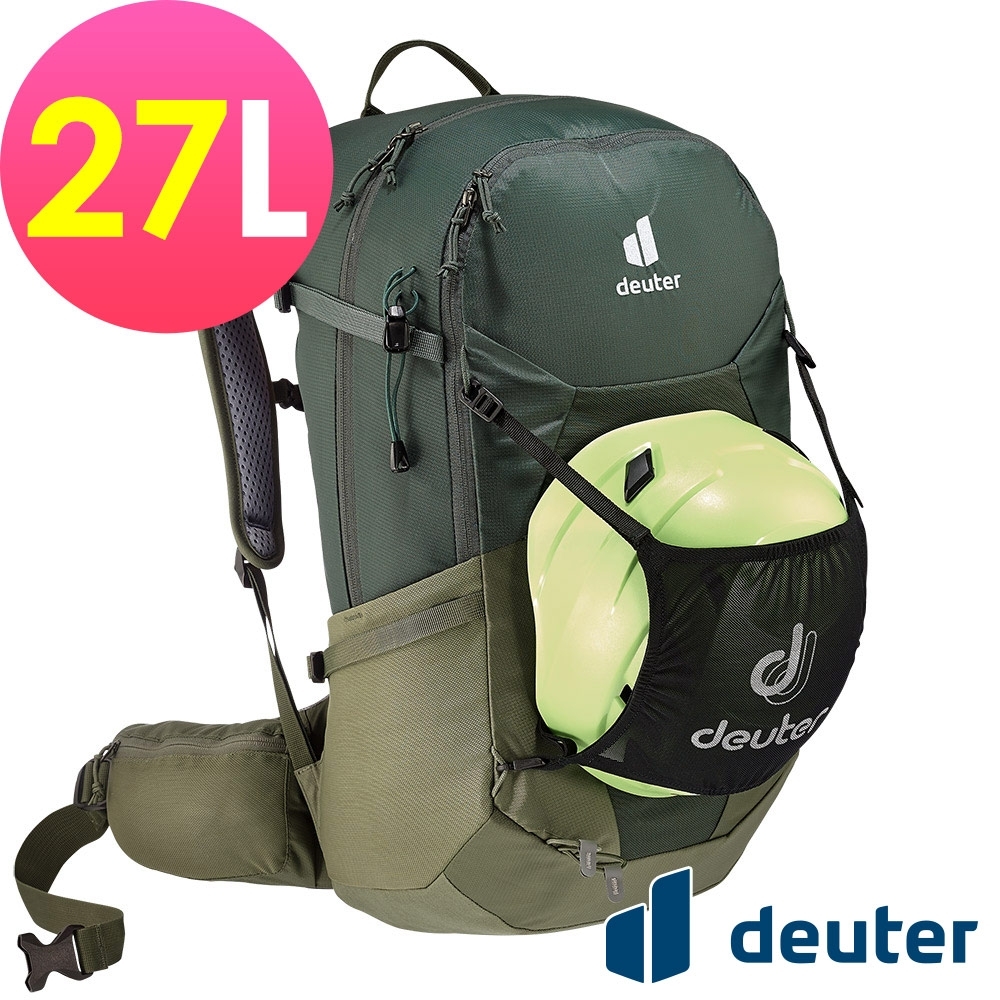 【deuter 德國】 FUTURA  27L透氣網架背包3400321墨綠卡其/登山包/健行包/戶外休閒包*