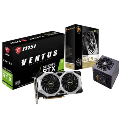 微星 RTX 2060 VENTUS 6G OC +偉訓 GX-S 750W 金牌