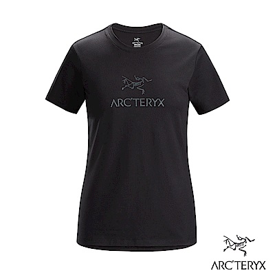 Arcteryx 始祖鳥 24系列 女 ArcWord 有機棉 短袖休閒Tee 黑