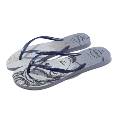 Havaianas 拖鞋 Slim Princess Flip Flop 女鞋 灰藍 迪士尼 灰姑娘 仙杜瑞拉 夾腳拖 41350459057W