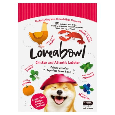 Loveabowl囍碗｜無穀天然糧-全齡犬-雞肉&大西洋龍蝦