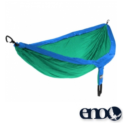 ENO SINGLENEST HAMMOCK 高透氣超耐用單人吊床_藍/亮綠