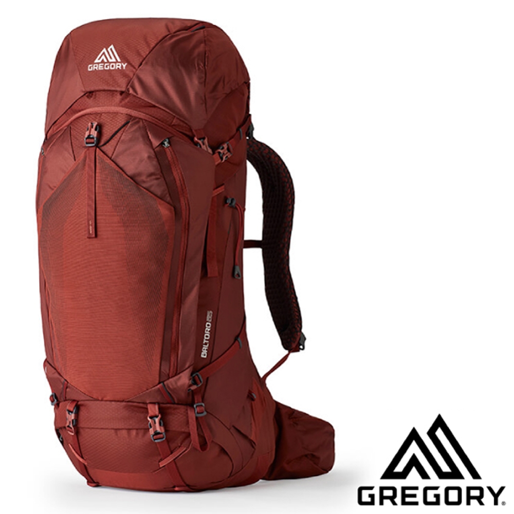 GREGORY 新款 BALTORO 65 專業網狀透氣健行登山背包(M)_磚石紅