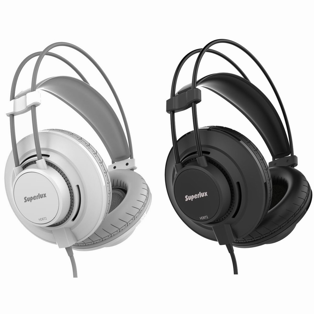 Superlux複合式材質頭戴式耳機HD672送百元耳機