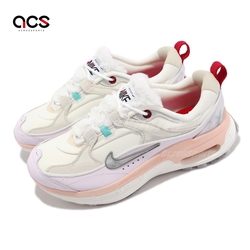 Nike 休閒鞋 Wmns Air Max Bliss 女鞋 白 橘 Leap High 毛絨絨 反光 FD4340-111