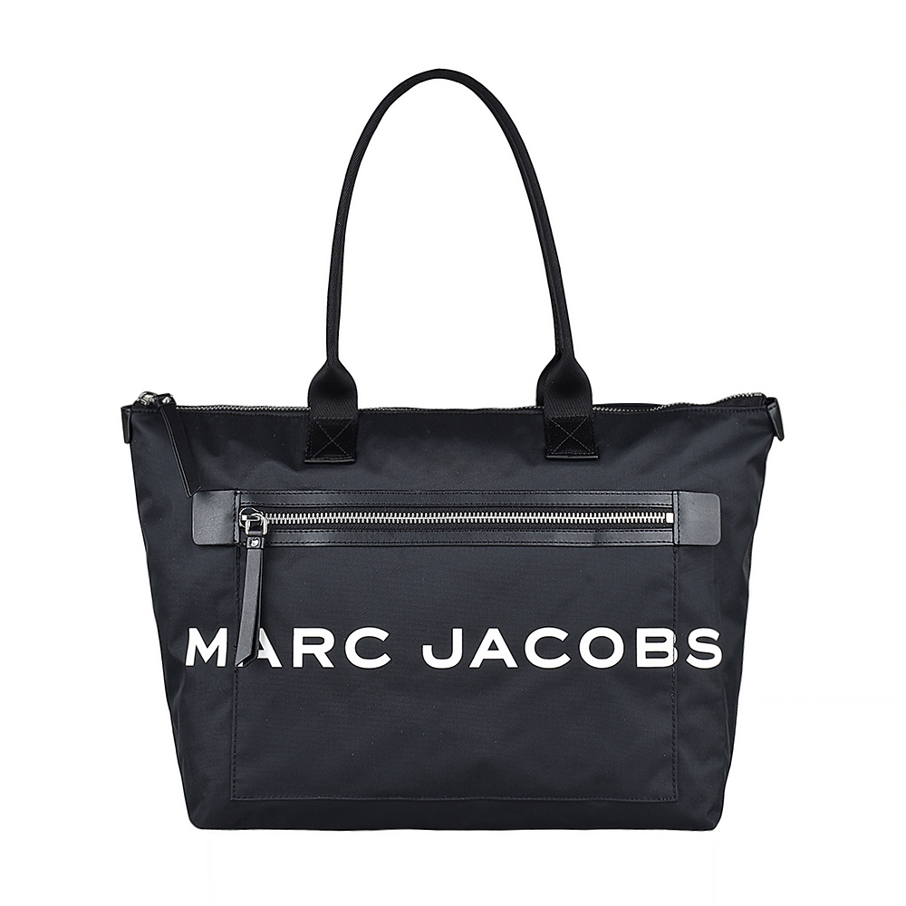 MARC JACOBS Suspiria字母LOGO尼龍拉鍊肩背托特包(大/黑) | 購物包/ 肩