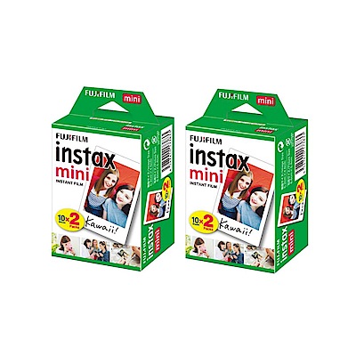 富士 instax mini 空白底片 2盒 (4入共40張)