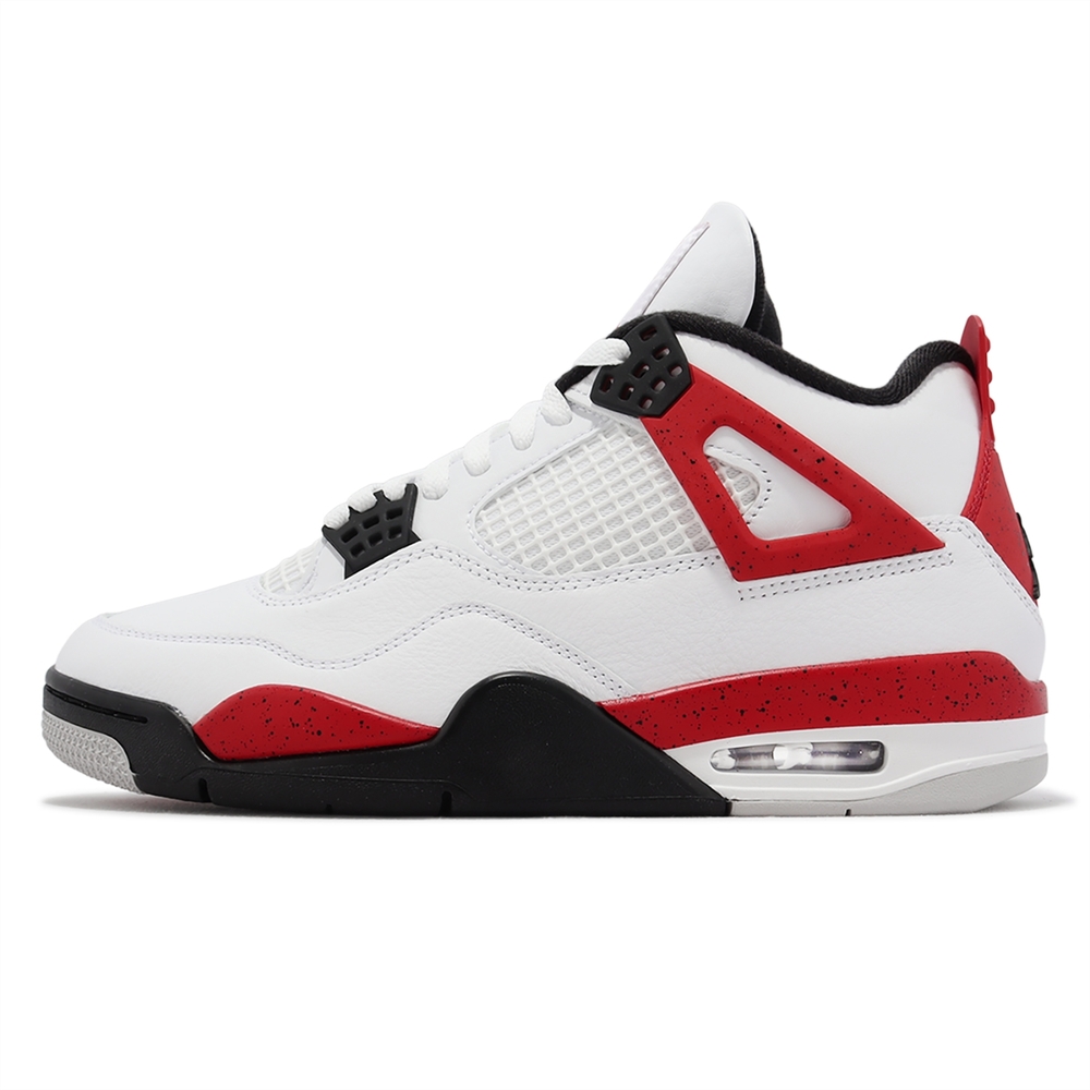 Nike Air Jordan 4 Retro 男鞋白紅黑紅水泥4代休閒鞋DH6927-161 | 休閒