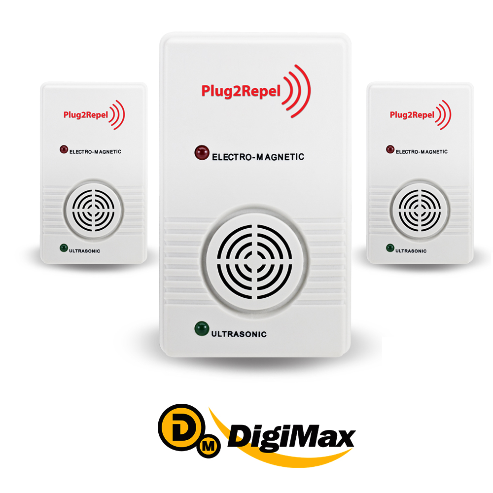 DigiMax  超音波驅鼠器  家庭號三入組  UP-117