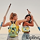 Kipling 黃綠渲染印花雙拉鍊實用後背包-NEW FUNDAMENTAL L product thumbnail 1