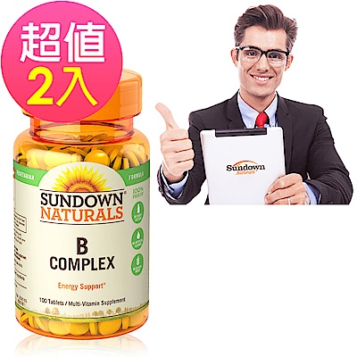 Sundown 日落恩賜每日綜合B群RDV錠x2瓶(100錠/瓶)