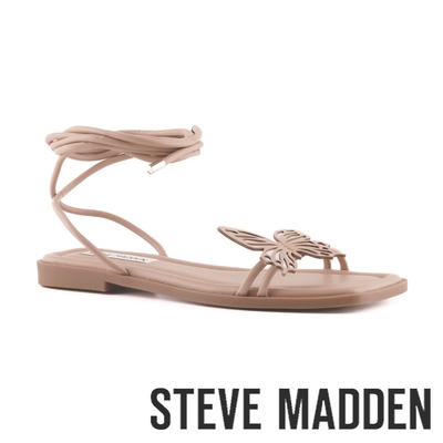 STEVE MADDEN-MARIPOSA 蝴蝶方頭繞踝羅馬鞋-米杏色