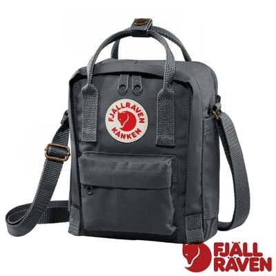 【Fjallraven 北極狐】Kånken Sling 多功能輕量防潑水隨身袋2.5L.單肩側背包.斜背包_23797-031 石墨灰