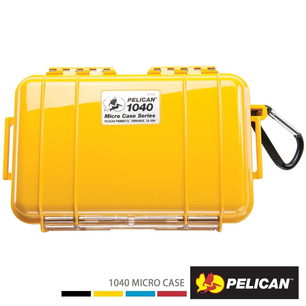 美國 PELICAN 1040 Micro Case 微型防水氣密箱-(黃)