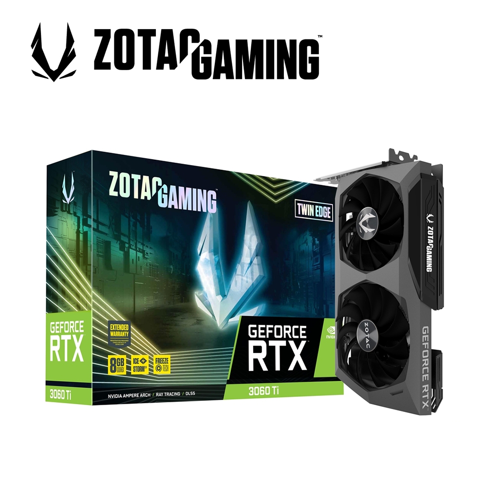 ZOTAC GAMING RTX3060Ti GDDR6X Twin Edge (ZT-A30620E-10P) 顯示卡