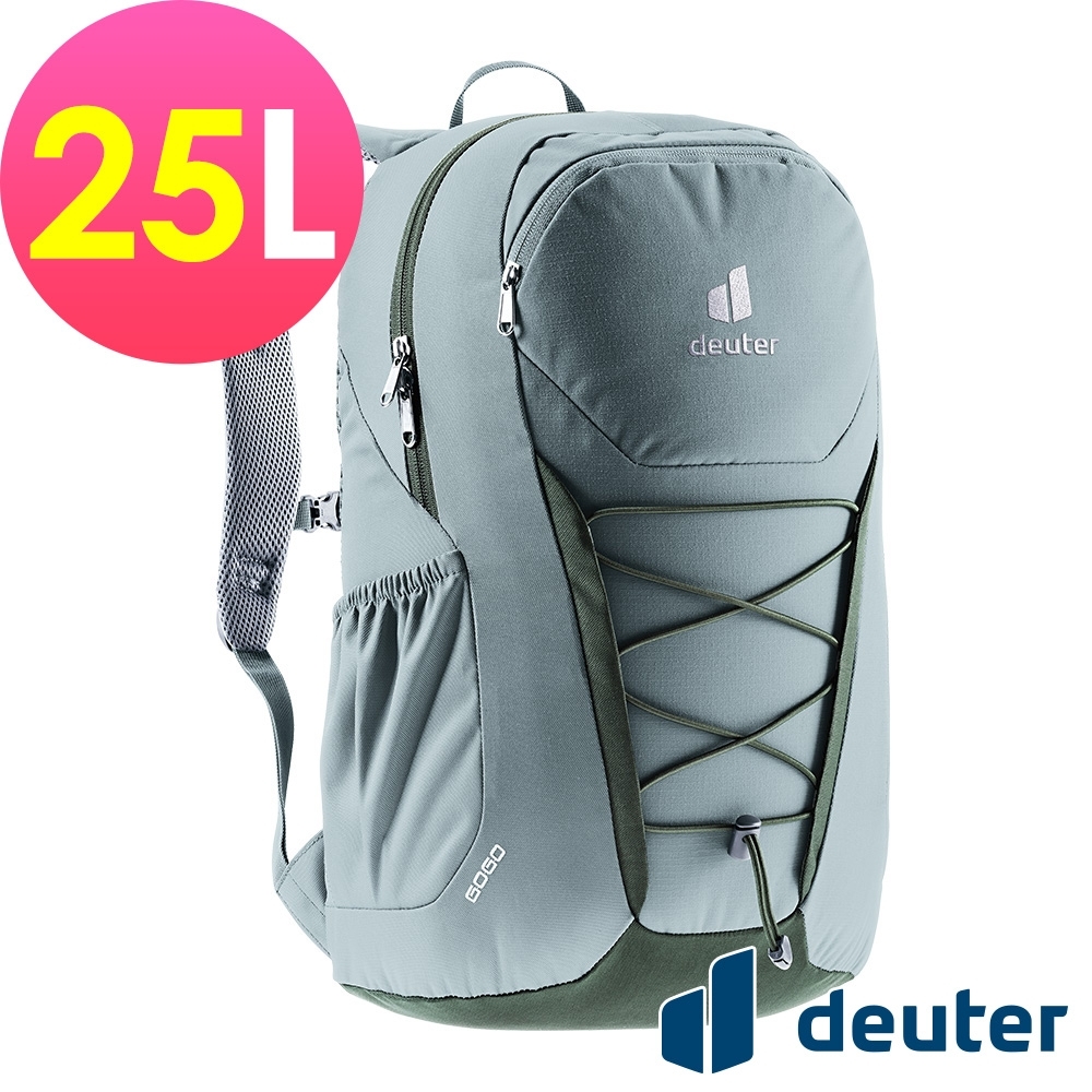 【deuter 德國】GOGO 25L休閒旅遊後背包3813221淺灰綠/戶外健行包/通勤包/書包/商務包/電腦包