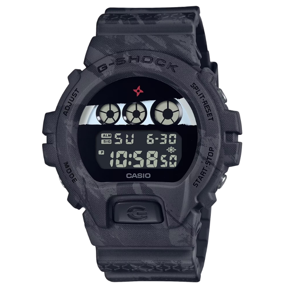 CASIO 卡西歐 G-SHOCK 忍者傳奇 疾風奔馳 獨特三眼 數位系列 DW-6900NNJ-1_50mm