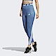 Adidas TF 3S Tight [HD4493] 女 緊身褲 運動 訓練 健身 瑜珈 亞洲版 動態縫線 高腰 藍 product thumbnail 1