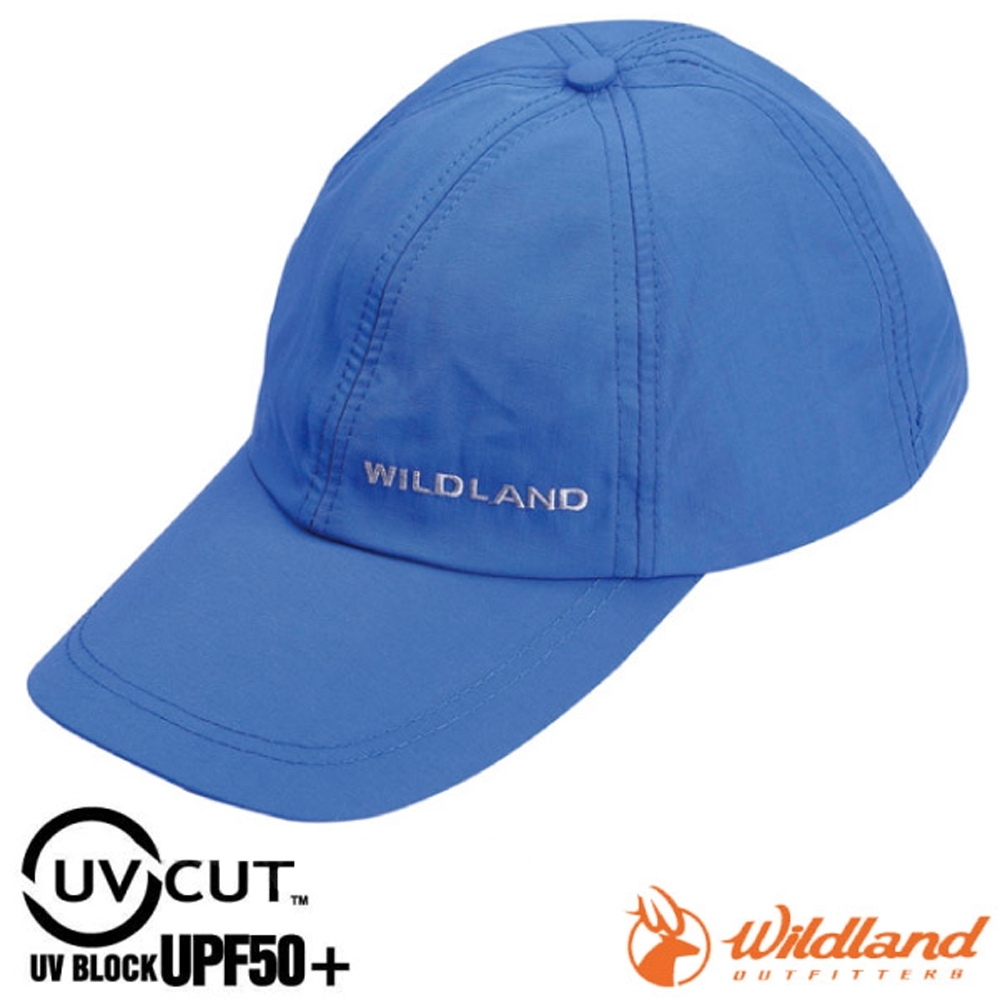 WildLand 新款 中性抗UV透氣棒球帽.防晒遮陽帽.鴨舌帽.休閒帽_地中海藍