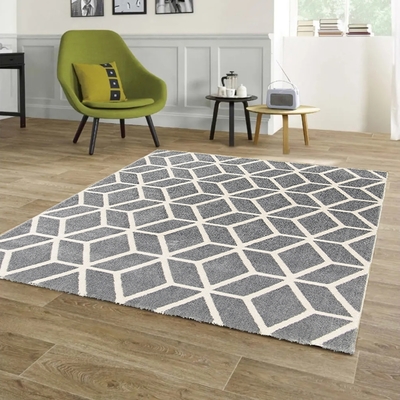范登伯格 - 普蕾爾 現代地毯 - 織網(灰) (160 x 230cm)