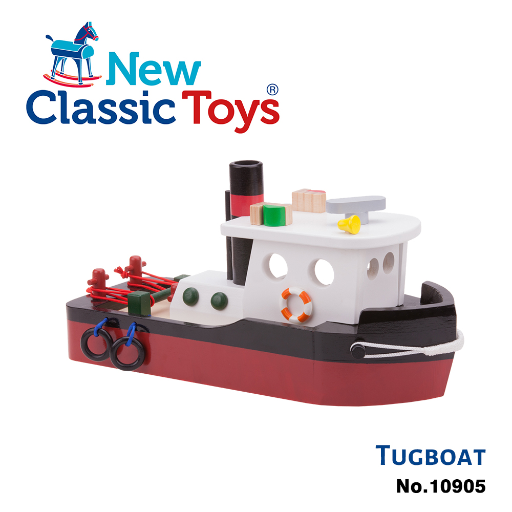 荷蘭New Classic Toys 貨櫃系列-貨櫃拖船玩具 - 10905