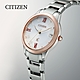 CITIZEN 星辰 xC 亞洲限定款 光動能淑女腕錶-32mm EO1234-51A 玫瑰金錶框 product thumbnail 1