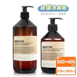 (買一送一) INSIGHT茵色 敏感頭皮舒緩髮浴900ml-贈護髮素400ml