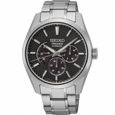 【黑標款】SEIKO 精工 Presage 新銳 動力顯示機械錶-6R21-01H0D(SPB307J1)