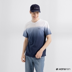 Hang Ten-男裝-漸層設計短袖T恤-深藍