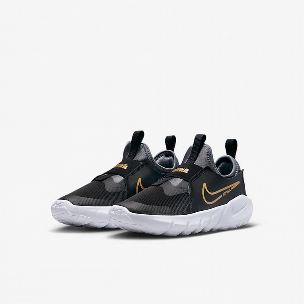 NIKE 運動鞋 童鞋 中童 兒童套腳 FLEX RUNNER 2 PSV 黑 DJ6040-007 (3C4762)