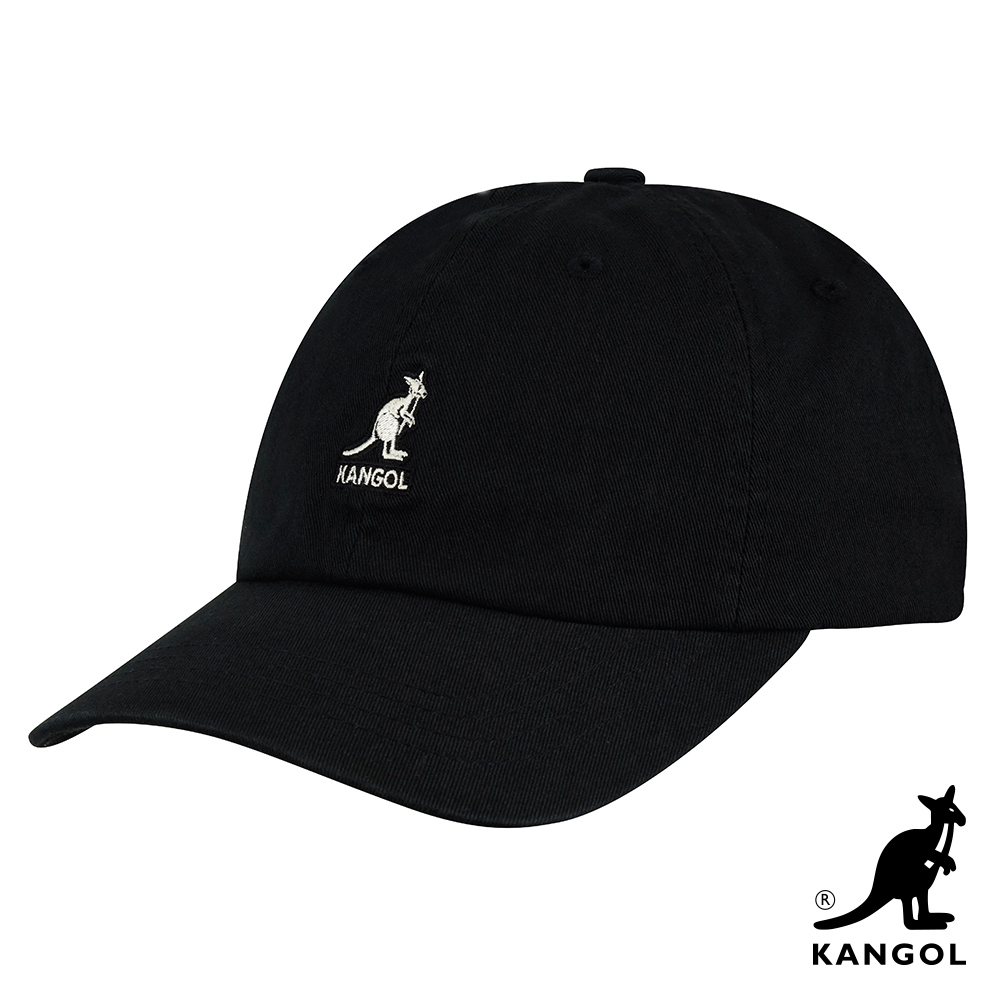 KANGOL-WASHED 棒球帽-黑色