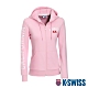 K-SWISS CA Print W/Ks Logo Jkt刷毛連帽外套-女-粉紅 product thumbnail 1