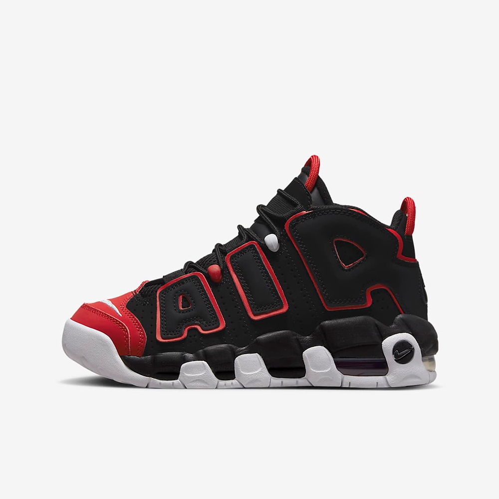 NIKE AIR MORE UPTEMPO (GS) 大童休閒鞋男鞋女鞋- 黑紅-FB1344001