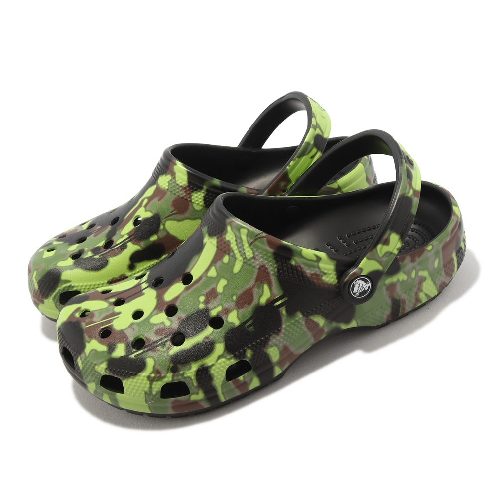 Crocs 洞洞鞋 Classic Spray Camo Clog 男鞋 綠 迷彩 噴霧 經典 卡駱馳 208261001