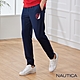 Nautica 男裝 純棉鬆緊綁帶縮口運動長褲-深藍 product thumbnail 1