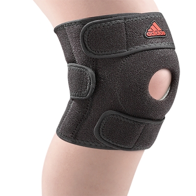 adidas 護具 Knee Support 黑 運動護膝 高機能 可調式 黏式 吸濕排汗 訓練 愛迪達 高強度 MB0219