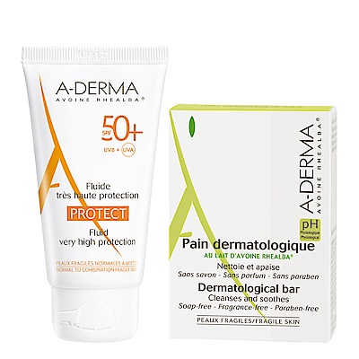 A-DERMA艾芙美 燕麥全護極效防曬乳SPF50 上市組