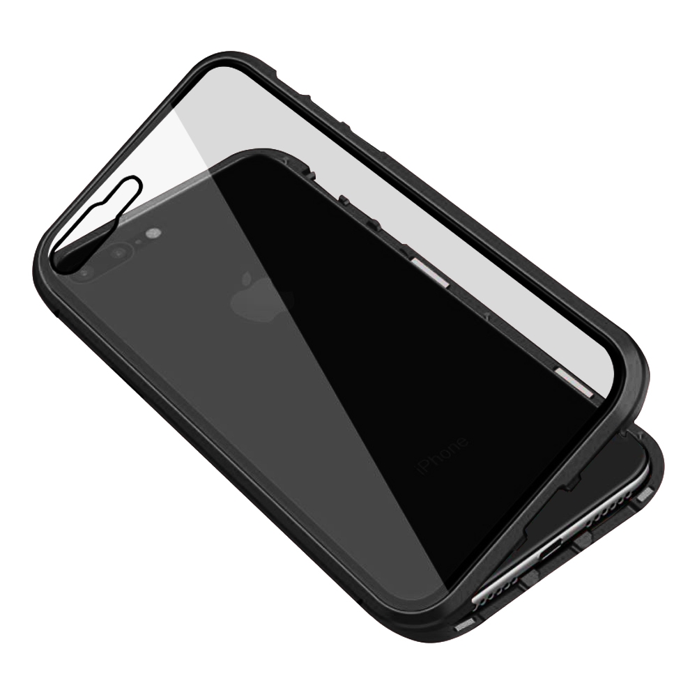 iPhone 7 8 Plus 金屬全包覆 磁吸雙面玻璃 手機保護殼 7Plus手機殼 8Plus手機殼