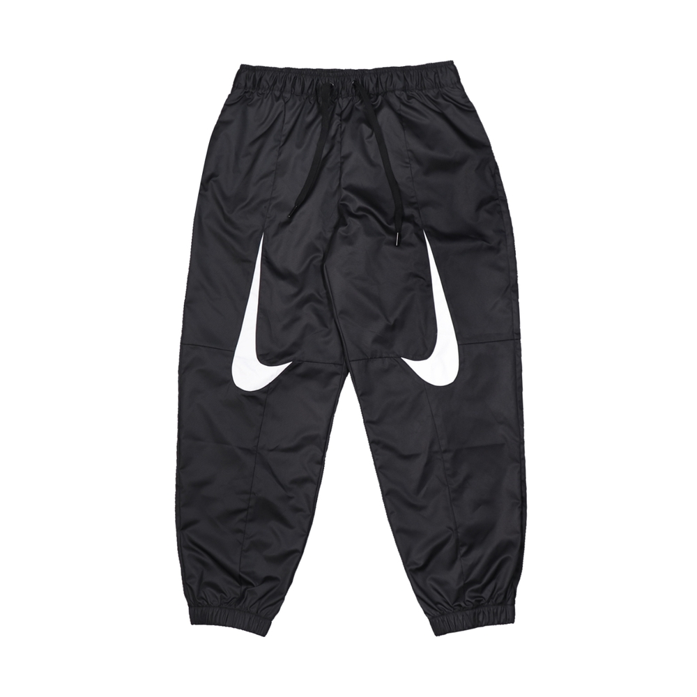 Nike 運動長褲 NSW Woven Pants 黑 女款 抽繩 休閒 印花 寬鬆 DM6087-010