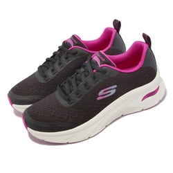 Skechers 休閒鞋 Arch Fit D Lux-Cozy Path 女鞋 黑 粉 健走鞋 足弓支撐 避震 149687BKHP