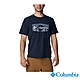 Columbia 哥倫比亞 男款-UPF50快排短袖上衣-深藍 UAE08060NY / S23 product thumbnail 1