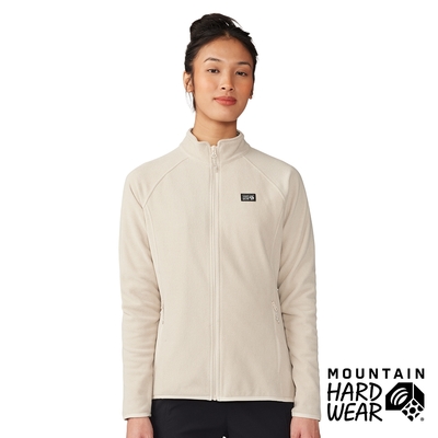 【Mountain Hardwear】Microchill Full Zip Jacket W 保暖刷毛立領外套 女款 貝殼白 #2048271