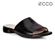 ECCO W FLAT SANDAL II 現代時裝露趾涼拖鞋 女鞋-黑 product thumbnail 1